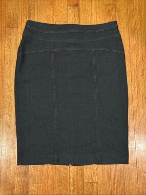Focus 2000 Dark Blue Denim Pencil Skirt Size 10